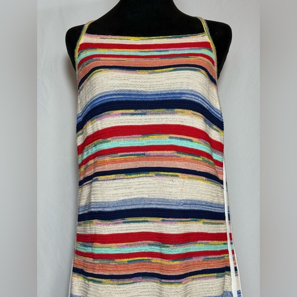 ADIDAS X KSENIASCHNAIDER Knitted Halter Dress Multicolor Stripe - Size XL - Picture 4 of 15